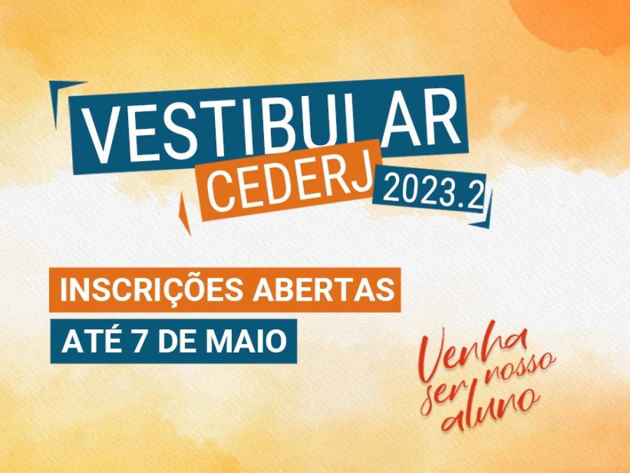 Vestibular Cederj Está Com Inscrições Abertas Para O Preenchimento De 7 ...